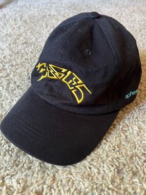 The Eagles Live at the Sphere VIP Black Baseball Cap with Yellow Logo